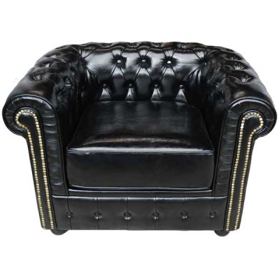 FUR100B Chesterfield chair Black +FUR240.jpg